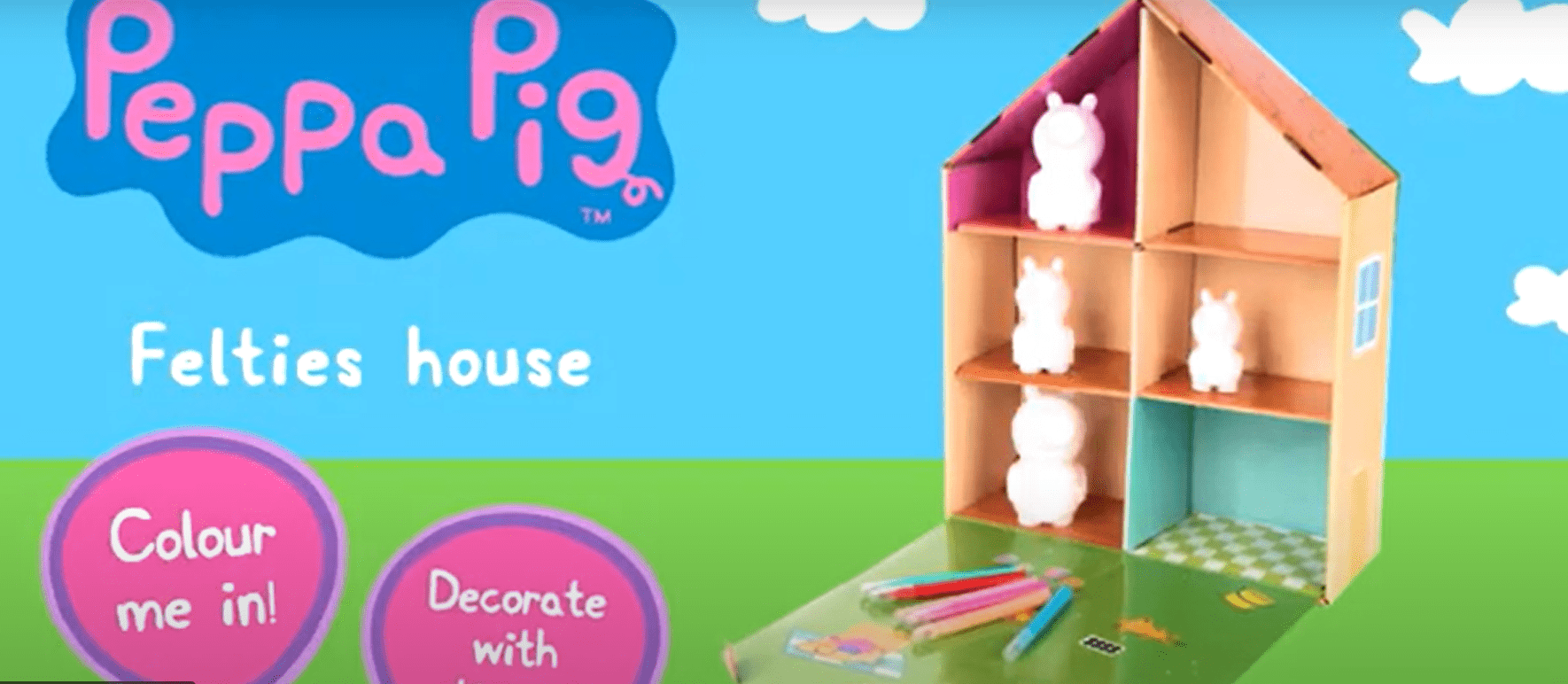 Peppa Pig House Felties House